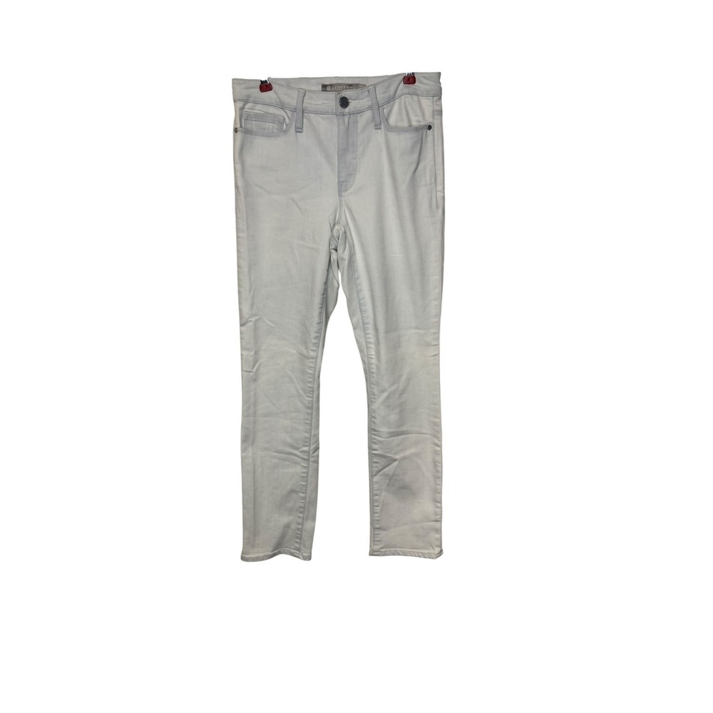 Athleta Women's Jeans Sculptek Skinny Ankle Denim Mid-Rise Stretch White Size‎ 4